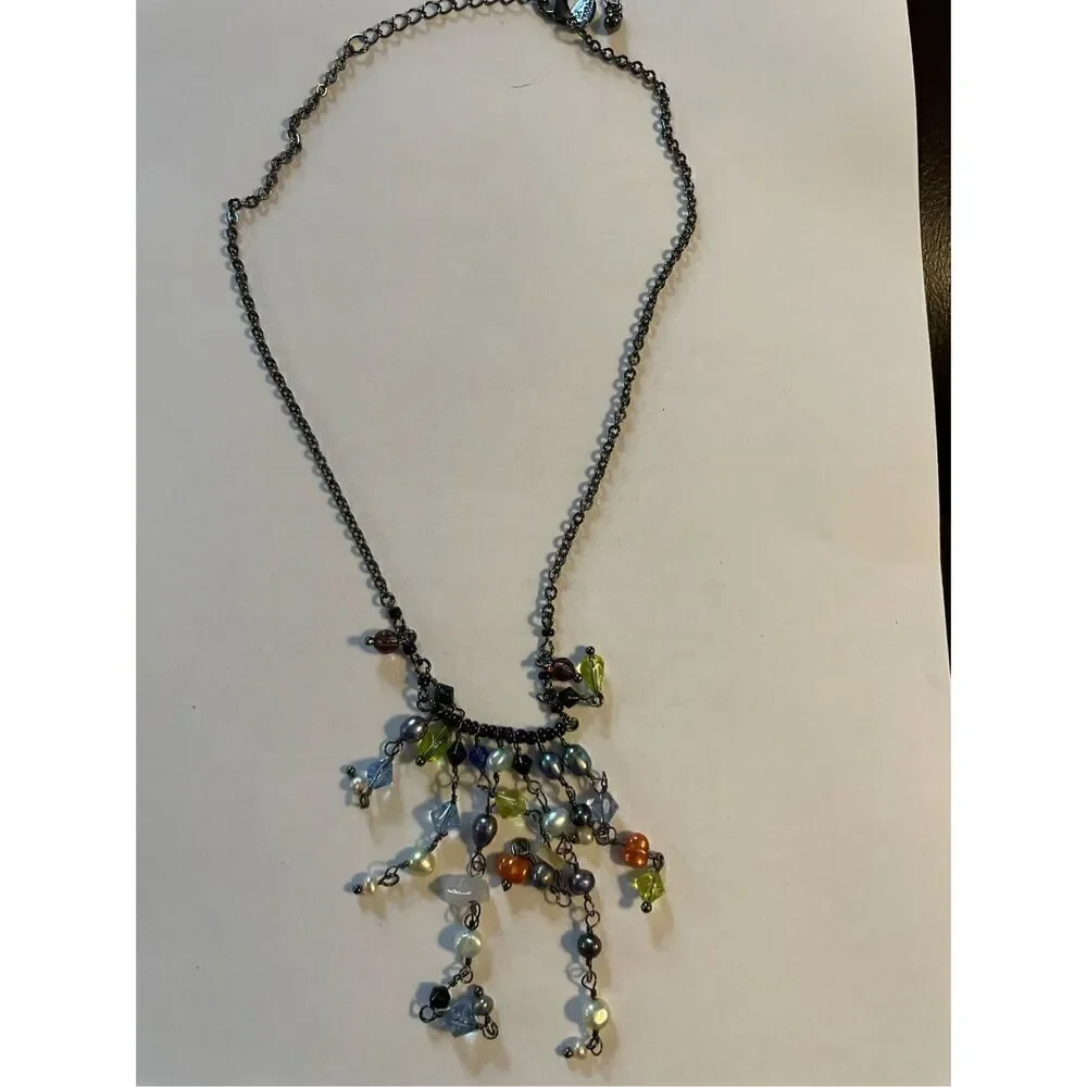 Lia Sophia Estate Fringed Beaded Necklace